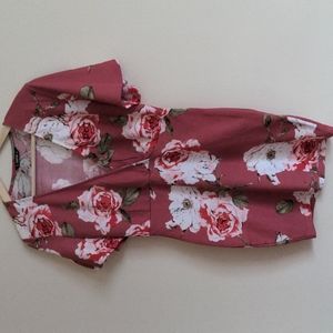 NWOT Mauve rose mini dress